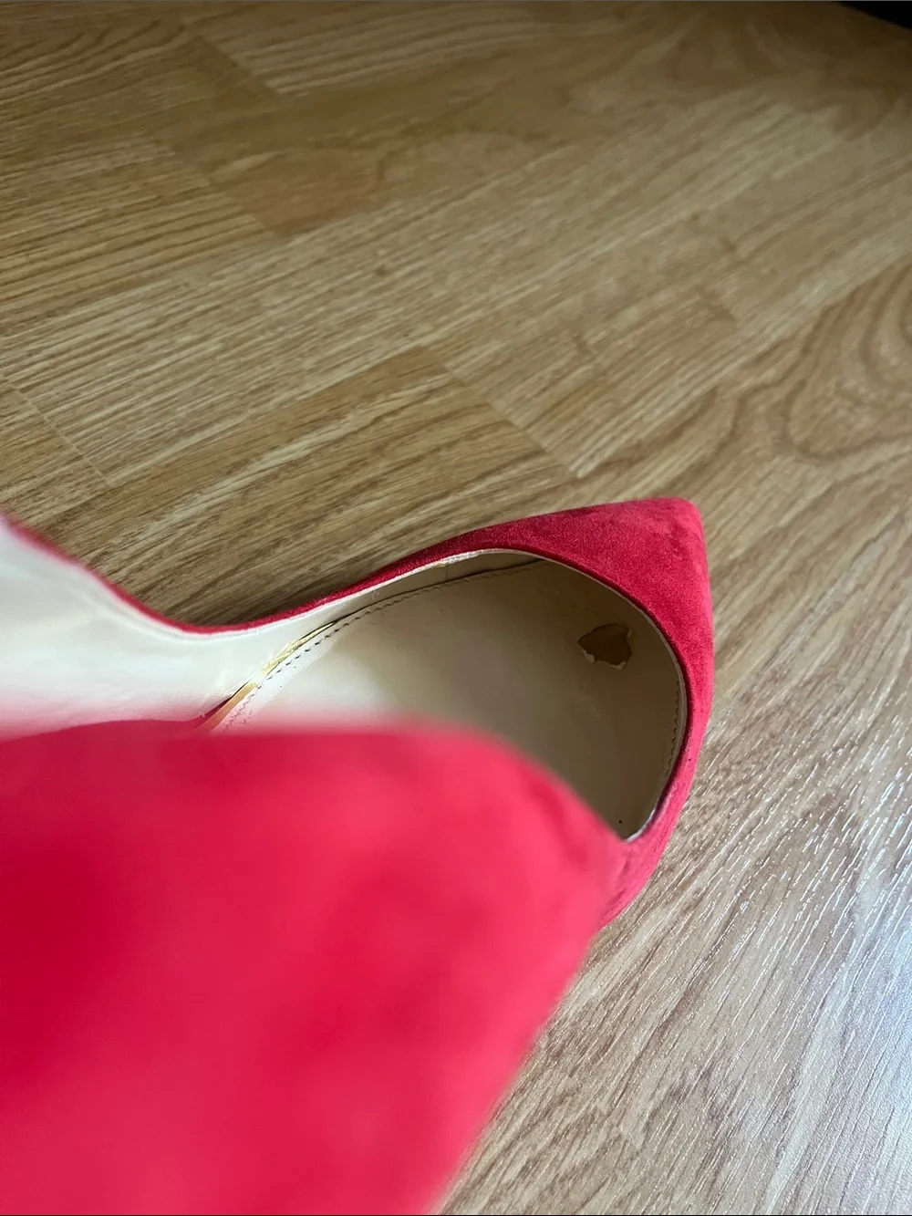 Jessica Simpson Red Suede Pointed-Toe Stiletto Pumps